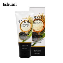 [ESHUMI] Green Tea & Black Rice Peeling Gel 180ml – Gentle Exfoliation, Pore Care, Soothing Tannins, Fermented Extracts, 100% Made in Korea - Made in Korea